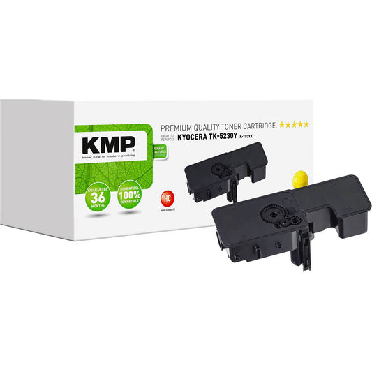 حبر KMP K-T83YX أصفر متوافق مع Kyocera TK-5230 Y