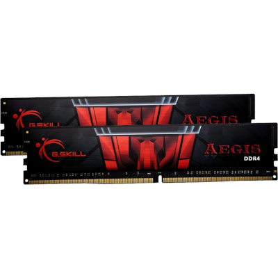 ذاكرة G.Skill DDR4 رام 32 جيجابايت (2x16 جيجابايت طقم مزدوج) PC3200 CL16 16GIS Aegis أسود (محسّن لإنتل)