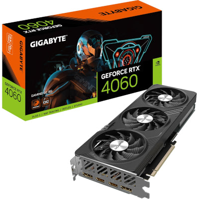 جيجابايت جيفورس RTX 4060 جيمينج OC 8GB GDDR6 بطاقة رسومات للألعاب 2xHDMI 2xDP