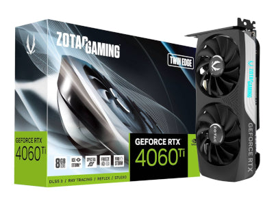 زوتاك جيمينج جي فورس RTX 4060Ti توين إيدج 8GB GDDR6X بطاقة رسومات 3xDP/HDMI