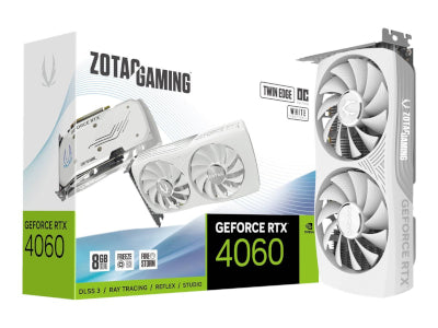 زوتاك جيمينج GeForce RTX 4060 Twin Edge OC 8GB 1xHDMI 3xDP أبيض